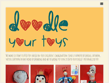 Tablet Screenshot of doodleyourtoys.com